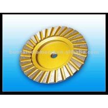 M14 5/8''-11 Aluminum Turbo Diamond Grinding Cup Wheel